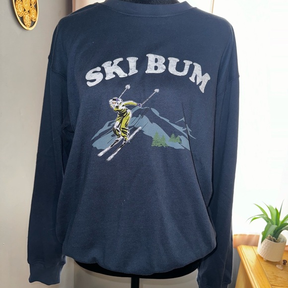 Graphic Sweater - Navy - Picture 6 of 9